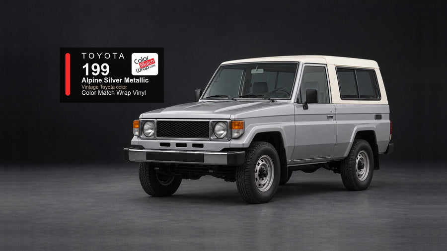 Toyota 199 Alpine Silver Metallic Color Match Wrap vinyl