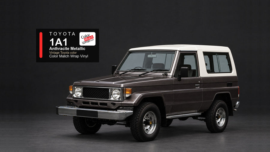 Toyota 1A1 Anthracite Metallic Color Match Wrap vinyl