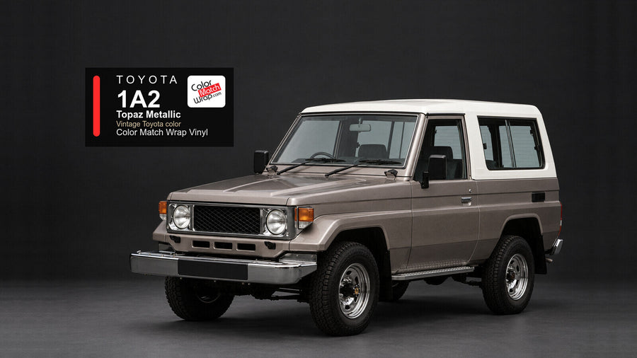 Toyota 1A2 Topaz Metallic Color Match Wrap vinyl