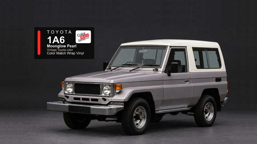 Toyota 1A6 Moonglow Pearl Color Match Wrap vinyl