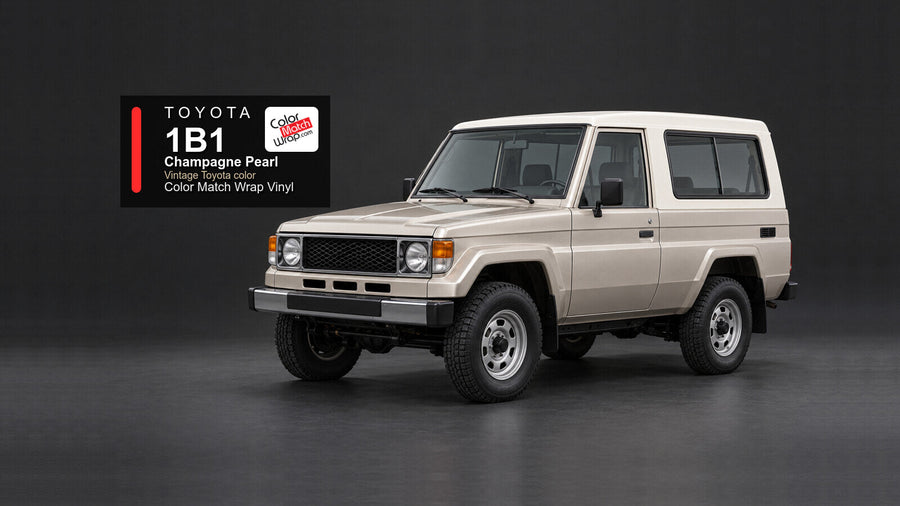 Toyota 1B1 Champagne Pearl Color Match Wrap vinyl