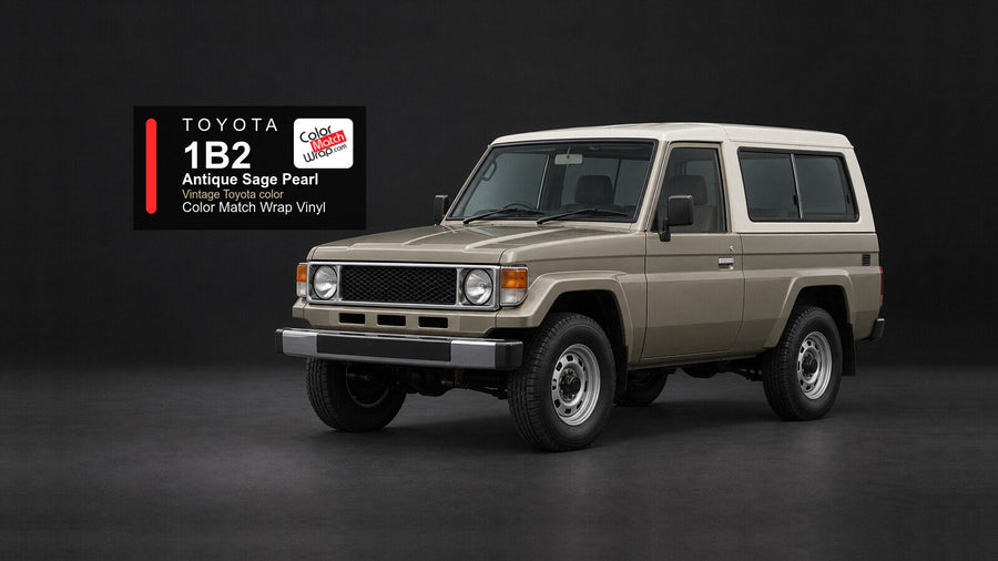 Toyota 1B2 Antique Sage Pearl Color Match Wrap vinyl