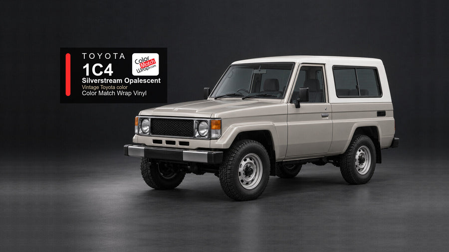 Toyota 1C4 Silverstream Opalescent Color Match Wrap vinyl