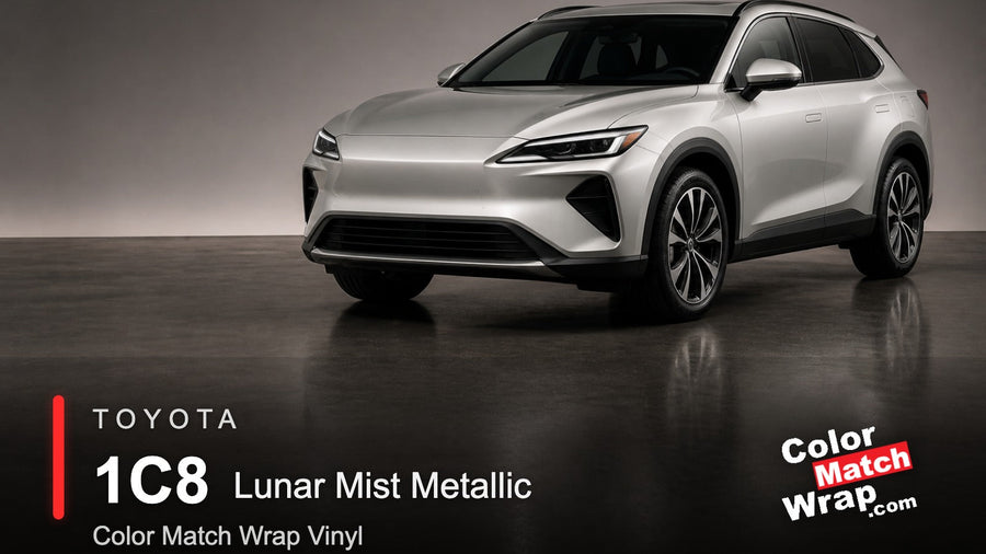 Toyota 1C8 Lunar Mist Metallic Color Match Wrap vinyl generated SUV graphic