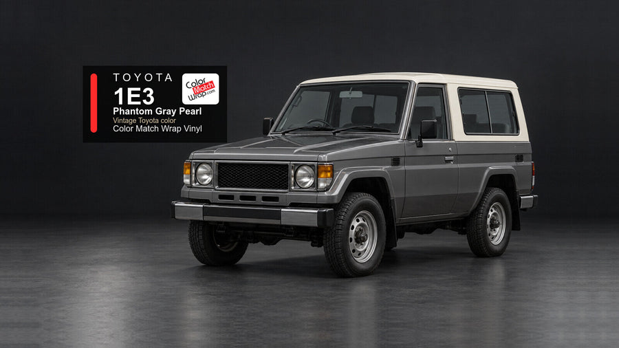 Toyota 1E3 Phantom Gray Pearl Color Match Wrap vinyl