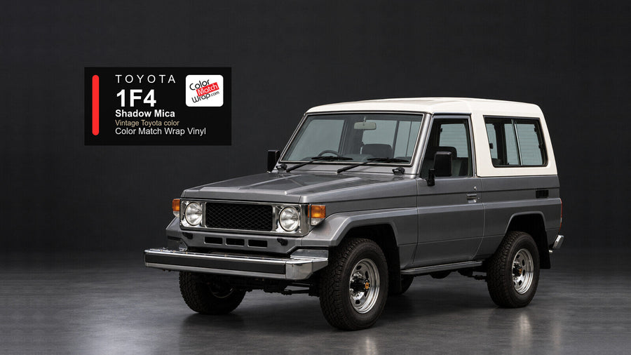 Toyota 1F4 Shadow Mica Color Match Wrap vinyl