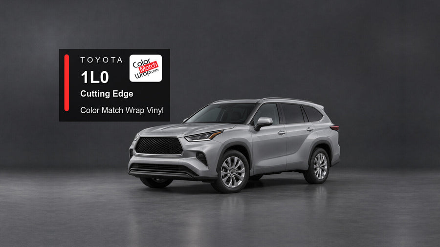 Illustrative Highlander-inspired SUV in Toyota 1L0 Cutting Edge with Color Match Wrap branding