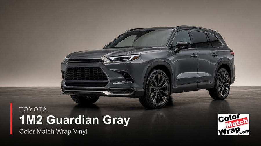 Toyota 1M2 Guardian Gray Color Match Wrap vinyl generated SUV graphic