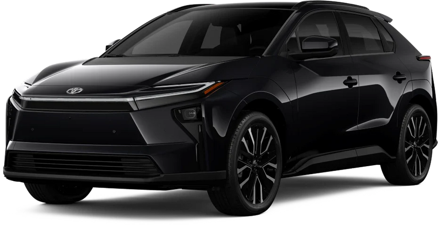 Toyota bZ in Toyota 218 Midnight Black Metallic for chrome delete vinyl