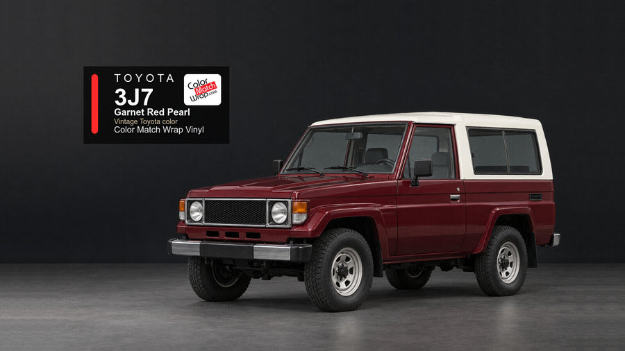 Toyota 3J7 Garnet Red Pearl Color Match Wrap vinyl