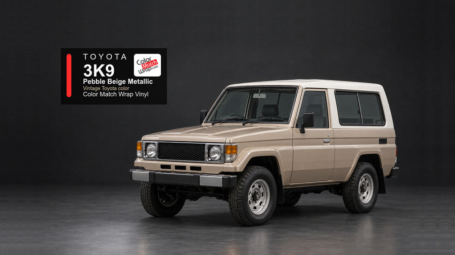 Toyota 3K9 Pebble Beige Metallic Color Match Wrap vinyl