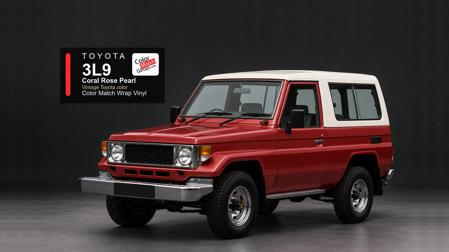 Toyota 3L9 Coral Rose Pearl Color Match Wrap vinyl