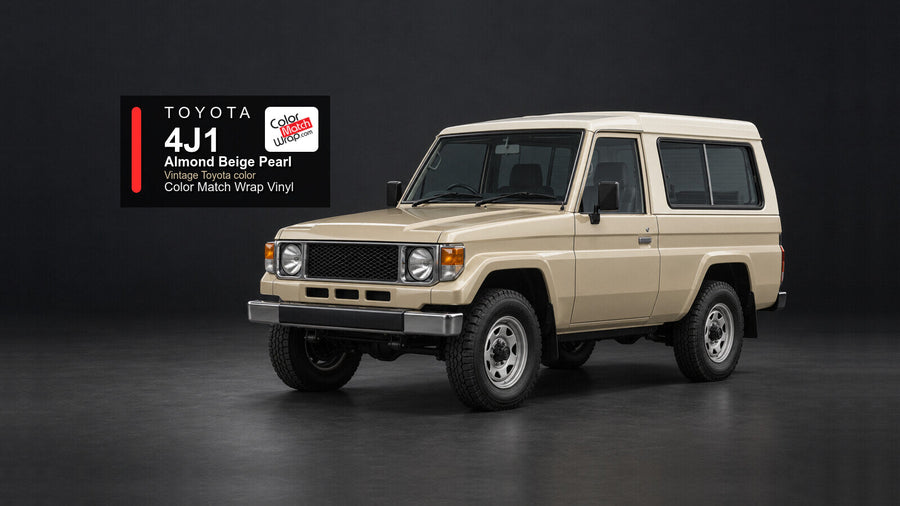 Toyota 4J1 Almond Beige Pearl Color Match Wrap vinyl