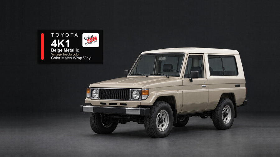 Toyota 4K1 Beige Metallic Color Match Wrap vinyl