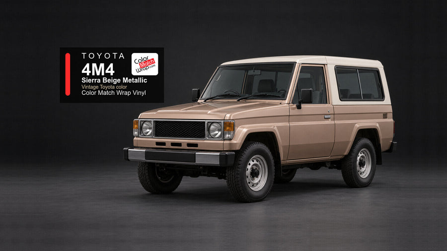 Toyota 4M4 Sierra Beige Metallic Color Match Wrap vinyl