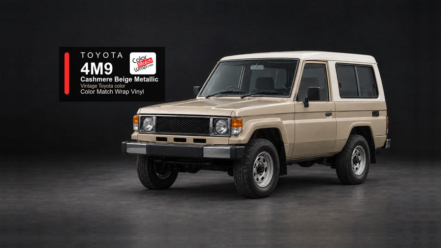 Toyota 4M9 Cashmere Beige Metallic Color Match Wrap vinyl