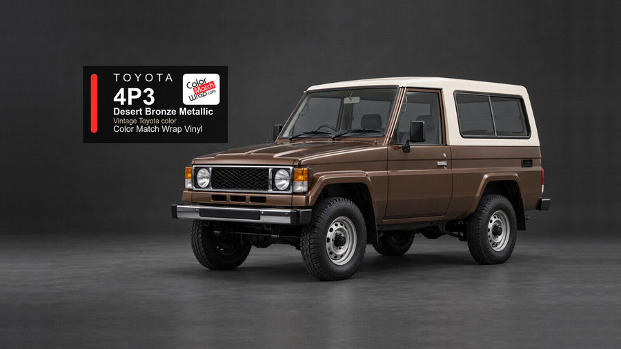 Toyota 4P3 Desert Bronze Metallic Color Match Wrap vinyl