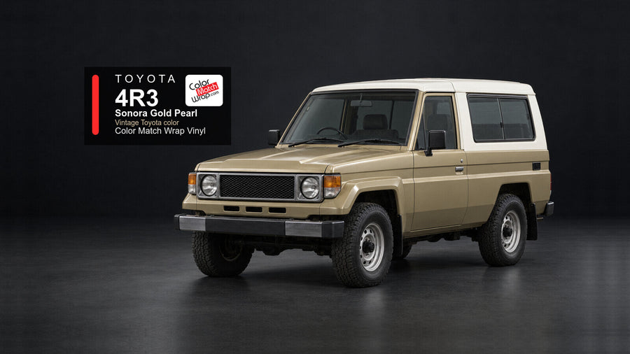 Toyota 4R3 Sonora Gold Pearl Color Match Wrap vinyl