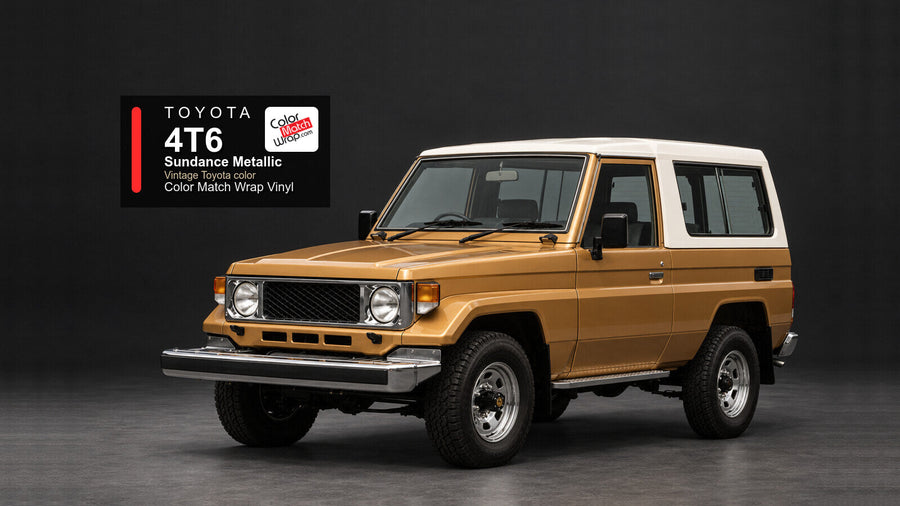 Toyota 4T6 Sundance Metallic Color Match Wrap vinyl