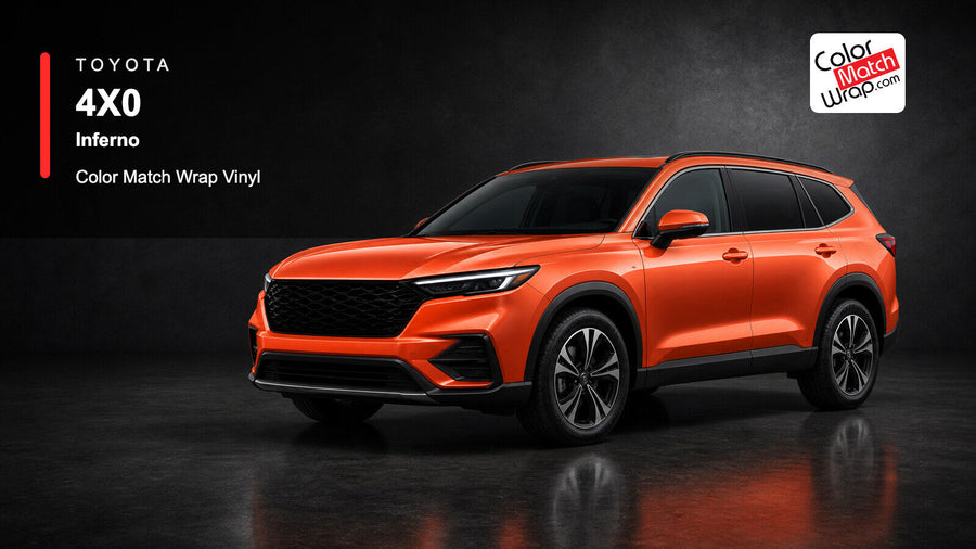 Toyota 4X0 Inferno Color Match Wrap Vinyl generated SUV graphic