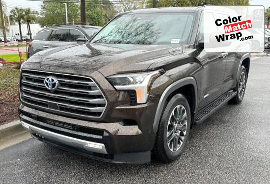 Toyota 4X4 Smoked Mesquite Color Match Wrap vinyl reference image