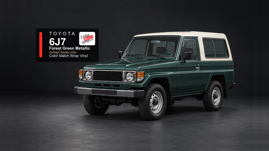 Toyota 6J7 Forest Green Metallic Color Match Wrap vinyl