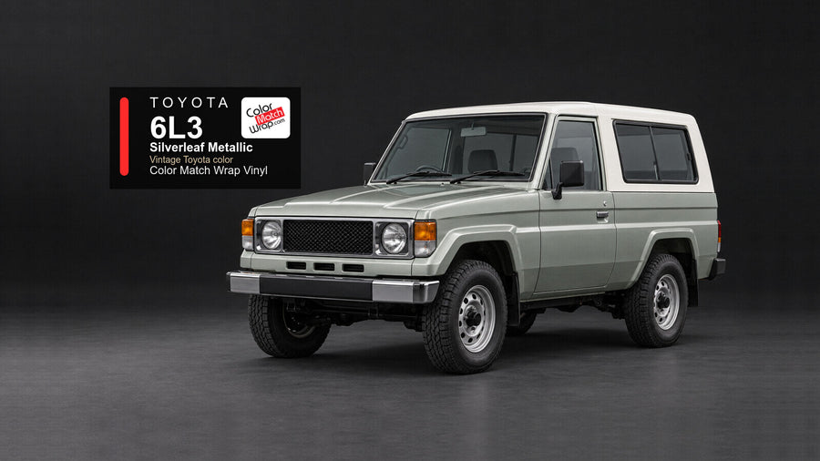 Toyota 6L3 Silverleaf Metallic Color Match Wrap vinyl
