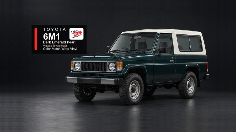 Toyota 6M1 Dark Emerald Pearl Color Match Wrap vinyl