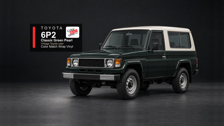 Toyota 6P2 Classic Green Pearl Color Match Wrap vinyl