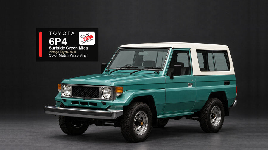 Toyota 6P4 Surfside Green Mica Color Match Wrap vinyl
