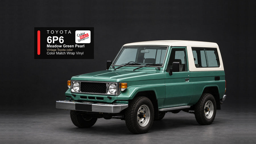 Toyota 6P6 Meadow Green Pearl Color Match Wrap vinyl