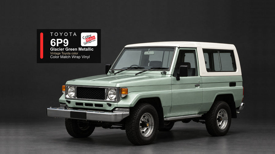 Toyota 6P9 Glacier Green Metallic Color Match Wrap vinyl