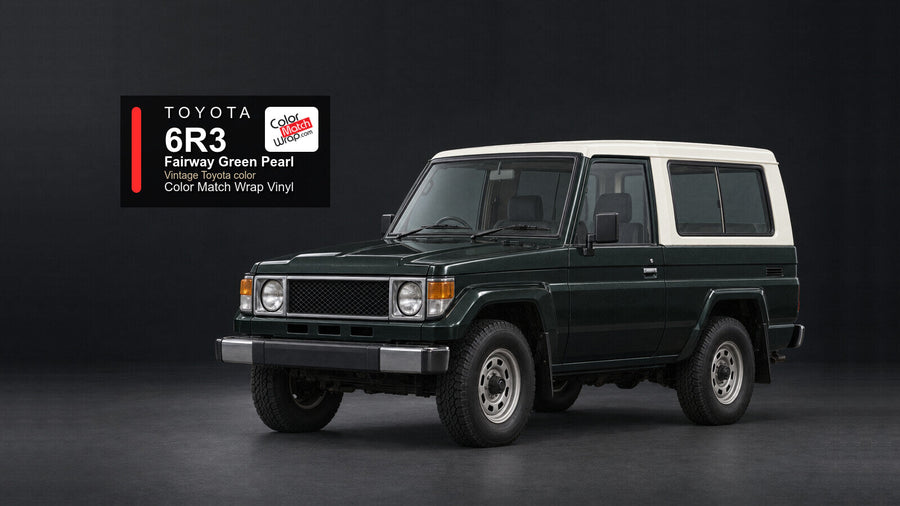 Toyota 6R3 Fairway Green Pearl Color Match Wrap vinyl