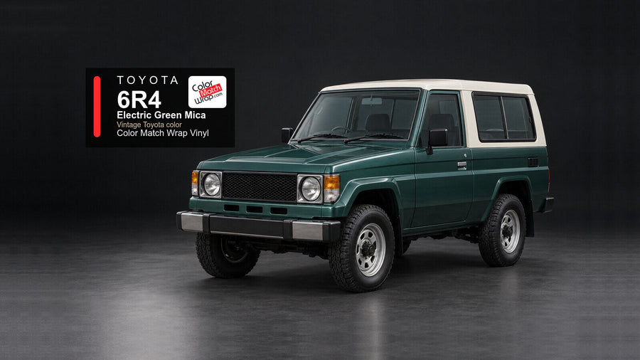 Toyota 6R4 Electric Green Mica Color Match Wrap vinyl