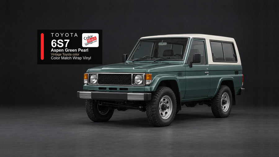 Toyota 6S7 Aspen Green Pearl Color Match Wrap vinyl