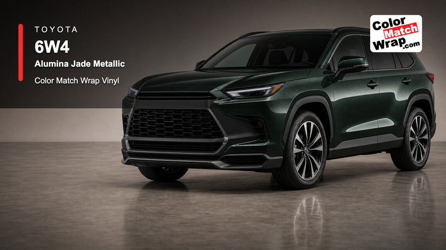 Toyota 6W4 Alumina Jade Metallic Color Match Wrap Vinyl generated SUV graphic