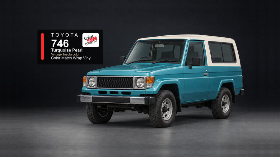 Toyota 746 Turquoise Pearl Color Match Wrap vinyl