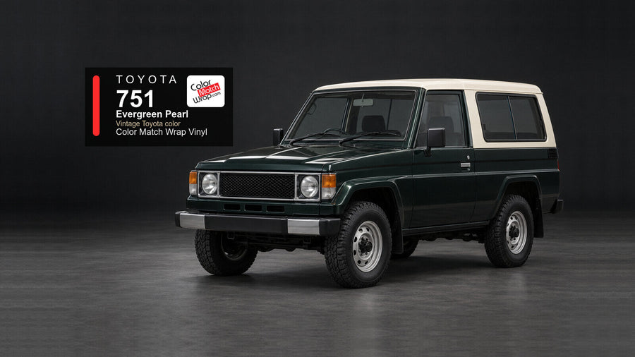 Toyota 751 Evergreen Pearl Color Match Wrap vinyl