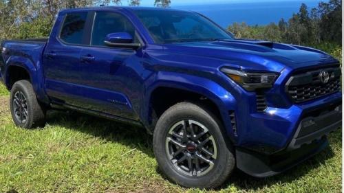Toyota Tacoma in Toyota 8W7 Blue Crush Metallic for scratch repair vinyl