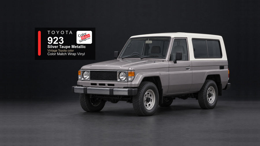 Toyota 923 Silver Taupe Metallic Color Match Wrap vinyl