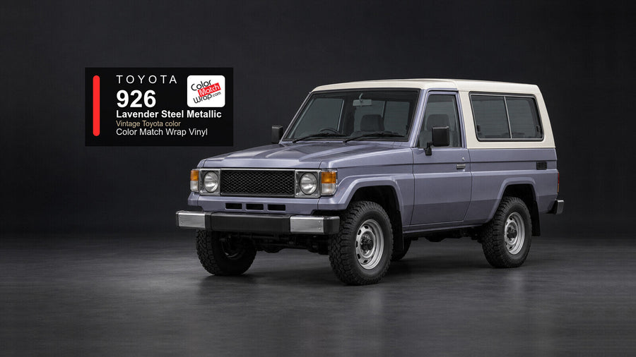 Toyota 926 Lavender Steel Metallic Color Match Wrap vinyl