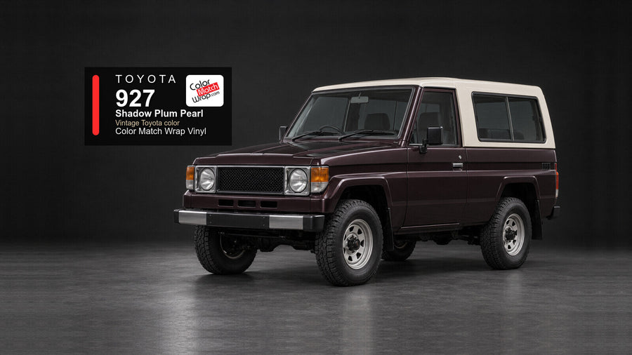 Toyota 927 Shadow Plum Pearl Color Match Wrap vinyl