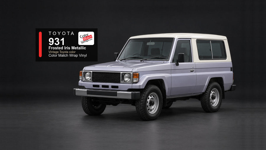 Toyota 931 Frosted Iris Metallic Color Match Wrap vinyl