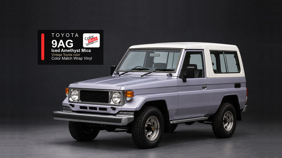 Toyota 9AG Iced Amethyst Mica Color Match Wrap vinyl