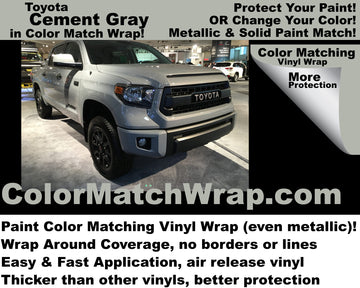 Toyota Cement Gray 1H5 Vinyl Wrap: Buy Cement Gray in a wrap!