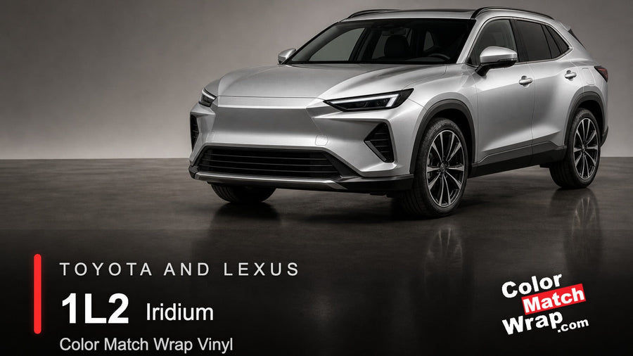 Toyota and Lexus 1L2 Iridium Color Match Wrap vinyl generated SUV graphic
