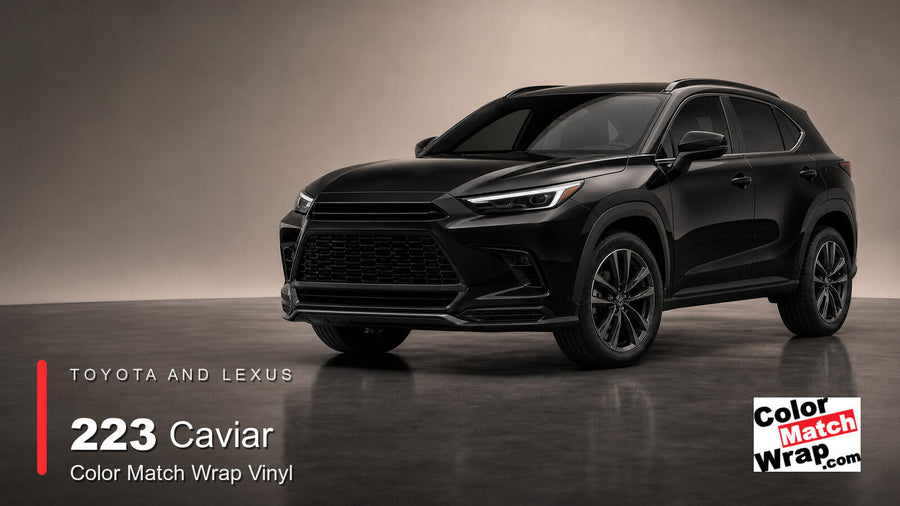 Toyota and Lexus 223 Caviar Color Match Wrap Vinyl generated SUV graphic