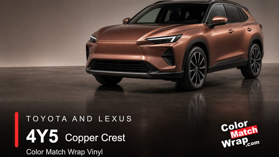 Toyota and Lexus 4Y5 Copper Crest Color Match Wrap vinyl generated SUV graphic