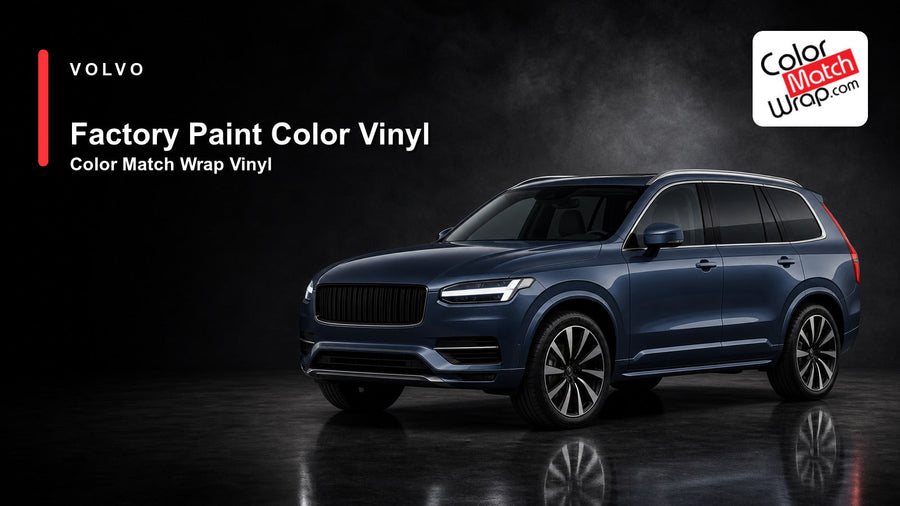 Volvo Color Match Wrap paint-code vinyl XC90-ish SUV presentation image