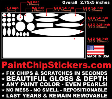 Paint Chip & Scratch Sticker Color Match Vinyl Ecological Car Touch Up ...